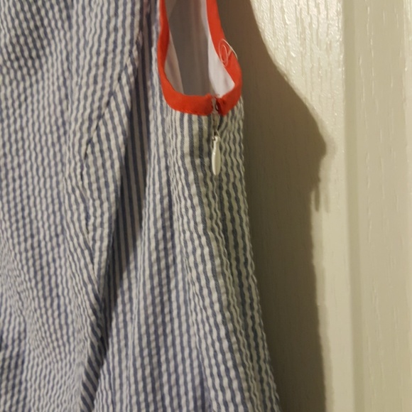 Jessica Simpson striped dress sz 10 Blue/White - Picture 5 of 7